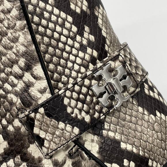 Tory Burch Kira Stamped Snake Print Leather Bootie - 8.5 - Picture 10 of 12